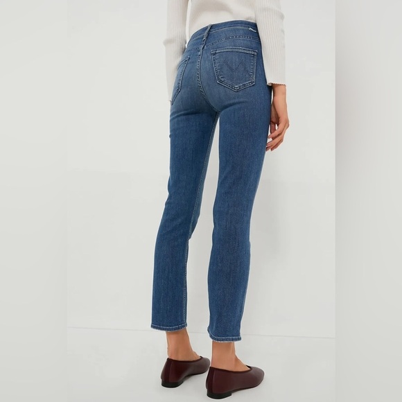MOTHER The Mid Rise Dazzler Ankle Jean Straight Leg Wish Upon A Star - Picture 2 of 12